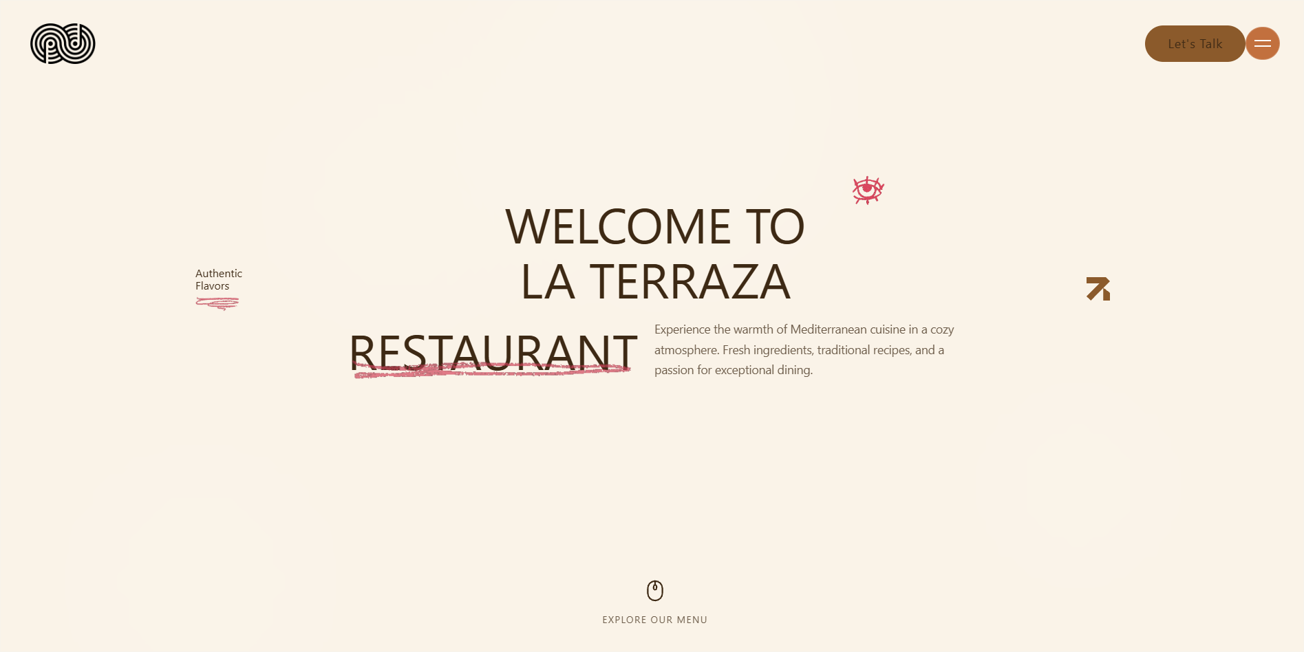 La Terraza template preview
